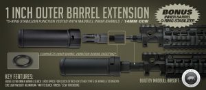 MADBULL – 1 inch outer barrel extension