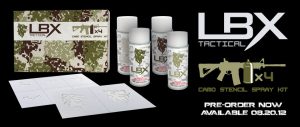 LBX Tactical // Camouflage Stencil Spray Set