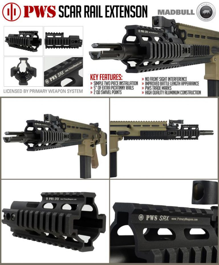 Madbull // PWS Scar Rail Extension – Licensed by Primary Weapon System!!!