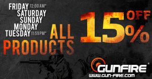 Gunfire // 15% Summer Sale at the Shop!