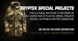 PLATATAC // limited offer for Kryptek products