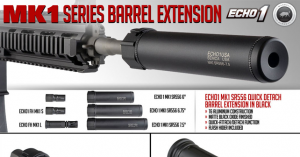 Madbull // Echo MK1 Series barrel Extension and Flash Hider