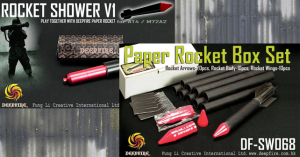 DeepFire // Rocket shower V1 & paper rocket