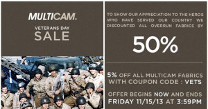 MultiCam // Veterans Day Sale!