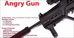 AngryGun // New Tavour21 rail system