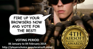 4th Airsoft Players’ Choice Awards – VOTING is now online!!!