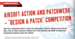 Airsoft Action // design a patch competition