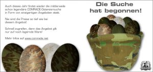 COMRADE Ostereiersuche Aktion