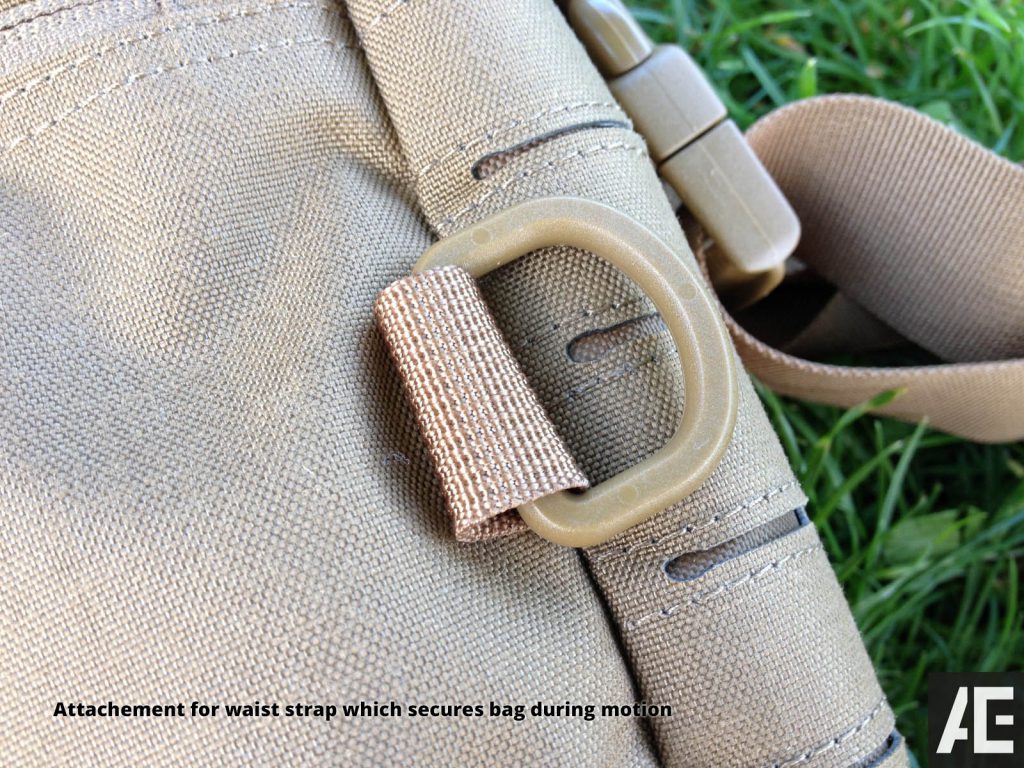Direct Action Messenger Bag Review Helikon - Attachement for waist strap which secures bag during motion