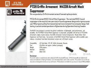 PTS // Griffin Armament M4SD II Airsoft Suppressor