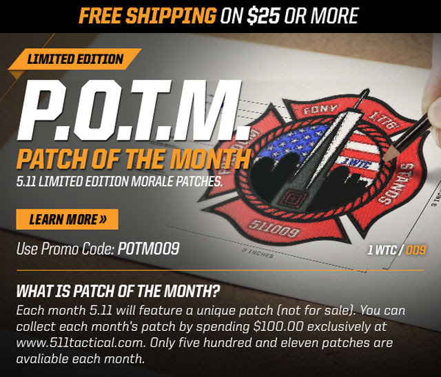 5.11 Tactical PATCH OF THE MONTH