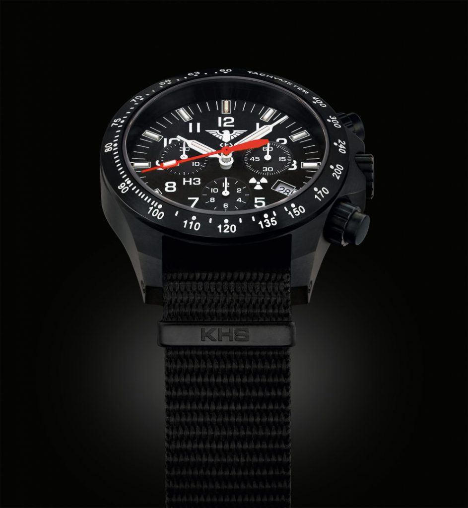 KHS Tactical Watches Black Platoon Titan Chronograph KHS.BPTC.D Titan IPB  Diver : Amazon.de: Fashion