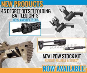 Troy Industries // Offset Folding BattleSights and M7A1 PDW Stock