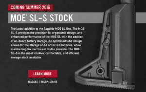 Magpul // COMING 2016 – MOE SL-S Stock