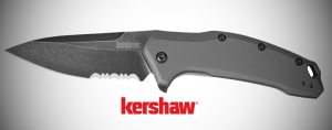 Kershaw Knives // New Link 1776 Serrated Blackwash Knife