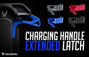 Strike Industries // Charging Handle Extended Latch Available in Blueline