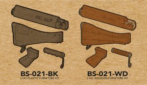 ARES AIRSOFT // L1A1 Wooden Furniture Kit