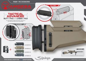 Ares Airsoft // AMOEBA Tactical Advanced Butt Pad and Cheek Pad