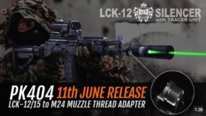 PK-404 LCK-12/15 to M24 Muzzle Thread Adapter