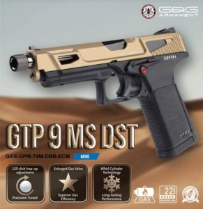 G&G Armament – New GTP 9 MS GBB Pistol